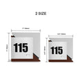 Door Numbers Door Number Sign: Wood & Stainless Steel Plate — "Creative" Design - Photo #2