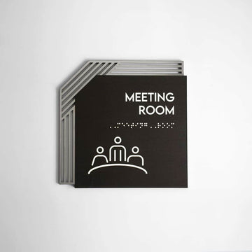 Information signs Utility Room Door Sign - Stainless steel & Wood Door Plate " Authentic " Design - Photo #8