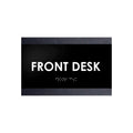 Door Signs - Front Desk Sign - Wood Door Plate "Buro" Design - Photo #14