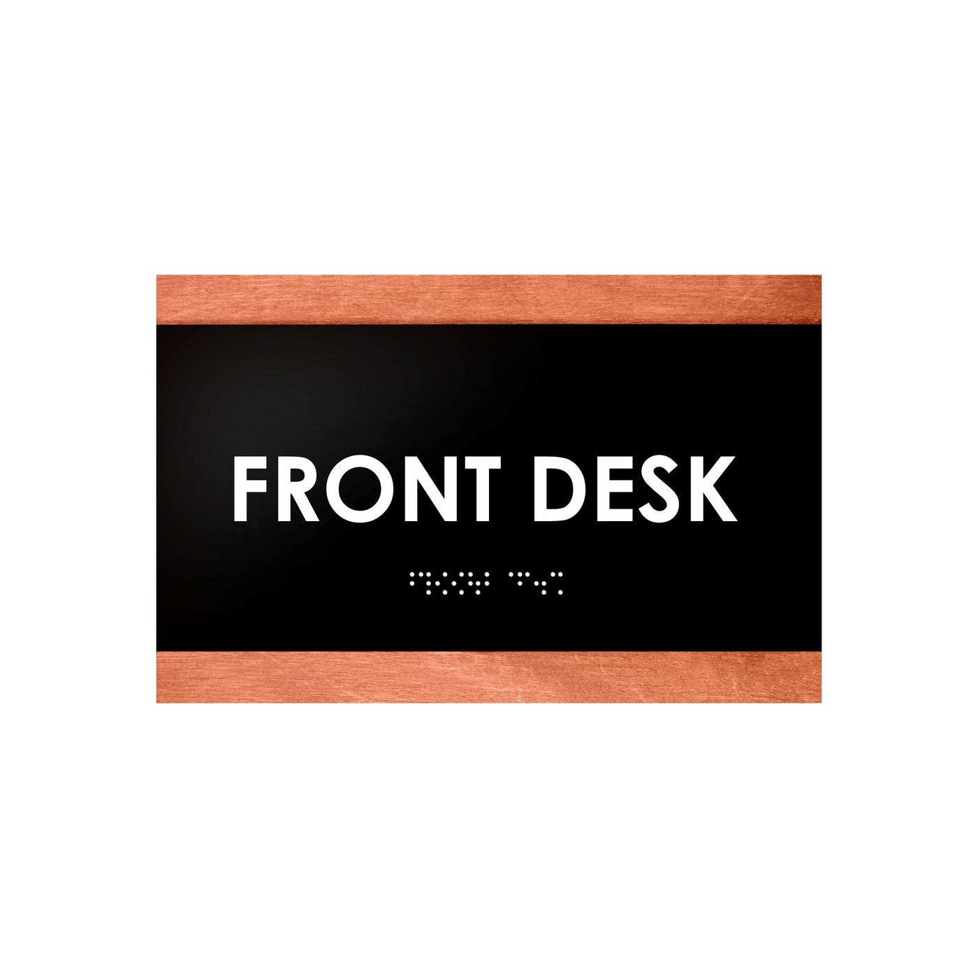 Door Signs - Front Desk Sign - Wood Door Plate "Buro" Design