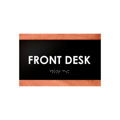 Door Signs - Front Desk Sign - Wood Door Plate "Buro" Design