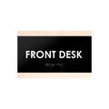Door Signs - Front Desk Sign - Wood Door Plate "Buro" Design - Photo #2