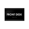 Door Signs - Front Desk Sign - Wood Door Plate "Buro" Design - Photo #6