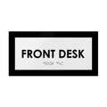 Door Signs - Front Desk Sign - Acrylic Door Plate "Simple" Design - Photo #2