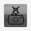 Табличка "Фотозйомка зі спалахом заборонена" — Нержавіюча сталь і акрил  - Photo #1