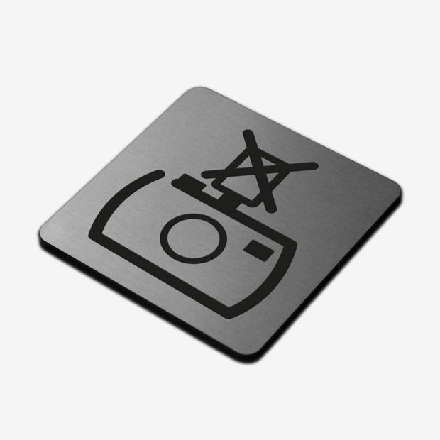 No Сamera Flash - Steel Sign Information signs square Bsign