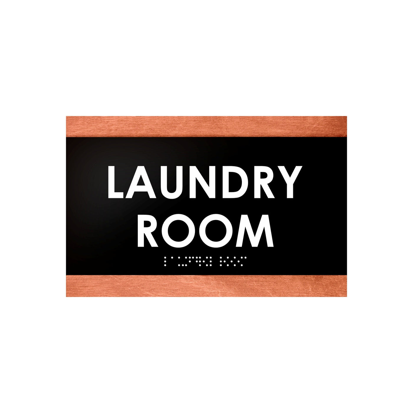 Laundry Room Sign - Custom Wood Door Plate "Buro" Design