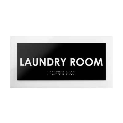 Laundry Room Acrylic Door Sign "Simple" Design