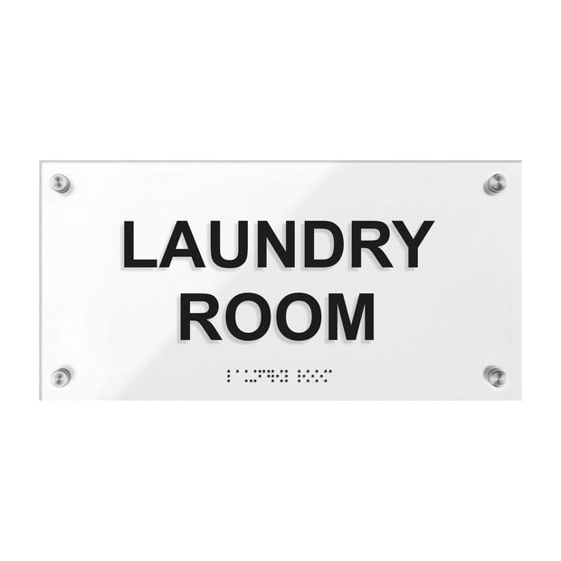 Laundry Room Sign - Acrylic Plate "Classic" Design