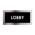 Door Signs - Lobby Door Sign - Stainless Steel Plate - "Modern" Design - Photo #10