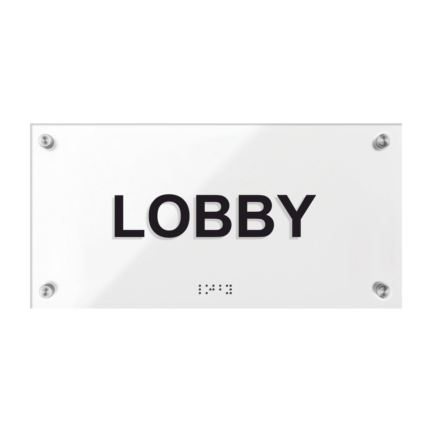 Lobby Signs - Acrylic Door Plate "Classic" Design