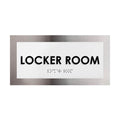 Door Signs - Locker Room Door Sign - Stainless Steel Plate - "Modern" Design - Photo #11