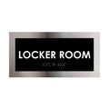 Door Signs - Locker Room Door Sign - Stainless Steel Plate - "Modern" Design - Photo #10
