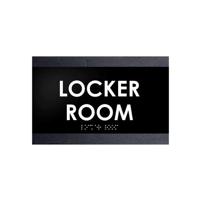 Door Signs - Locker Room Sign - Wood Door Plate "Buro" Design