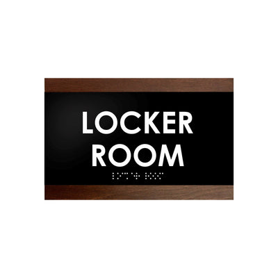 Door Signs - Locker Room Sign - Wood Door Plate "Buro" Design