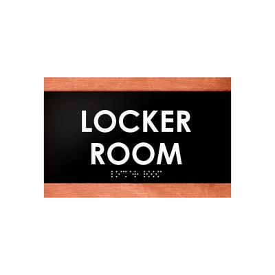 Door Signs - Locker Room Sign - Wood Door Plate "Buro" Design