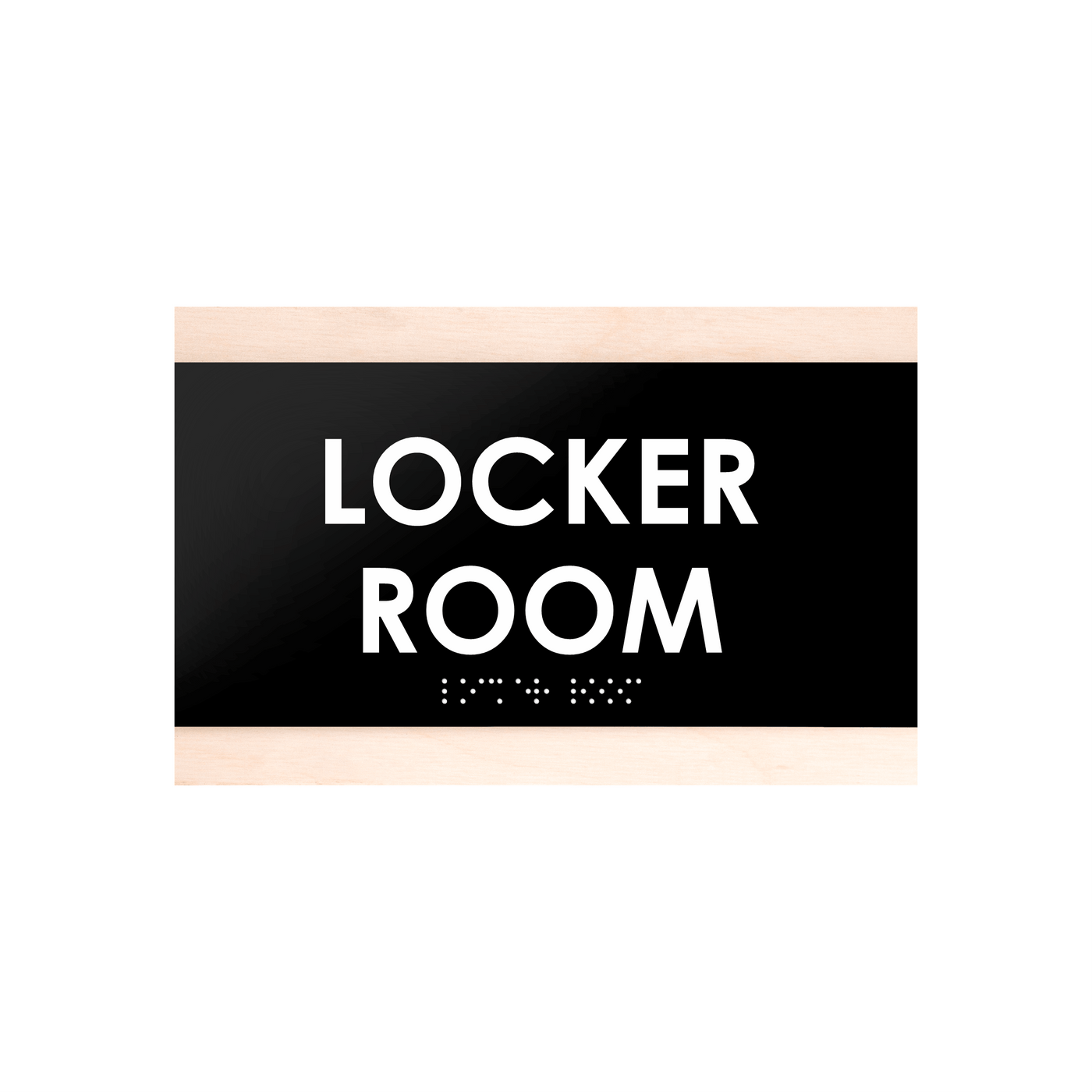 Door Signs - Locker Room Sign - Wood Door Plate "Buro" Design