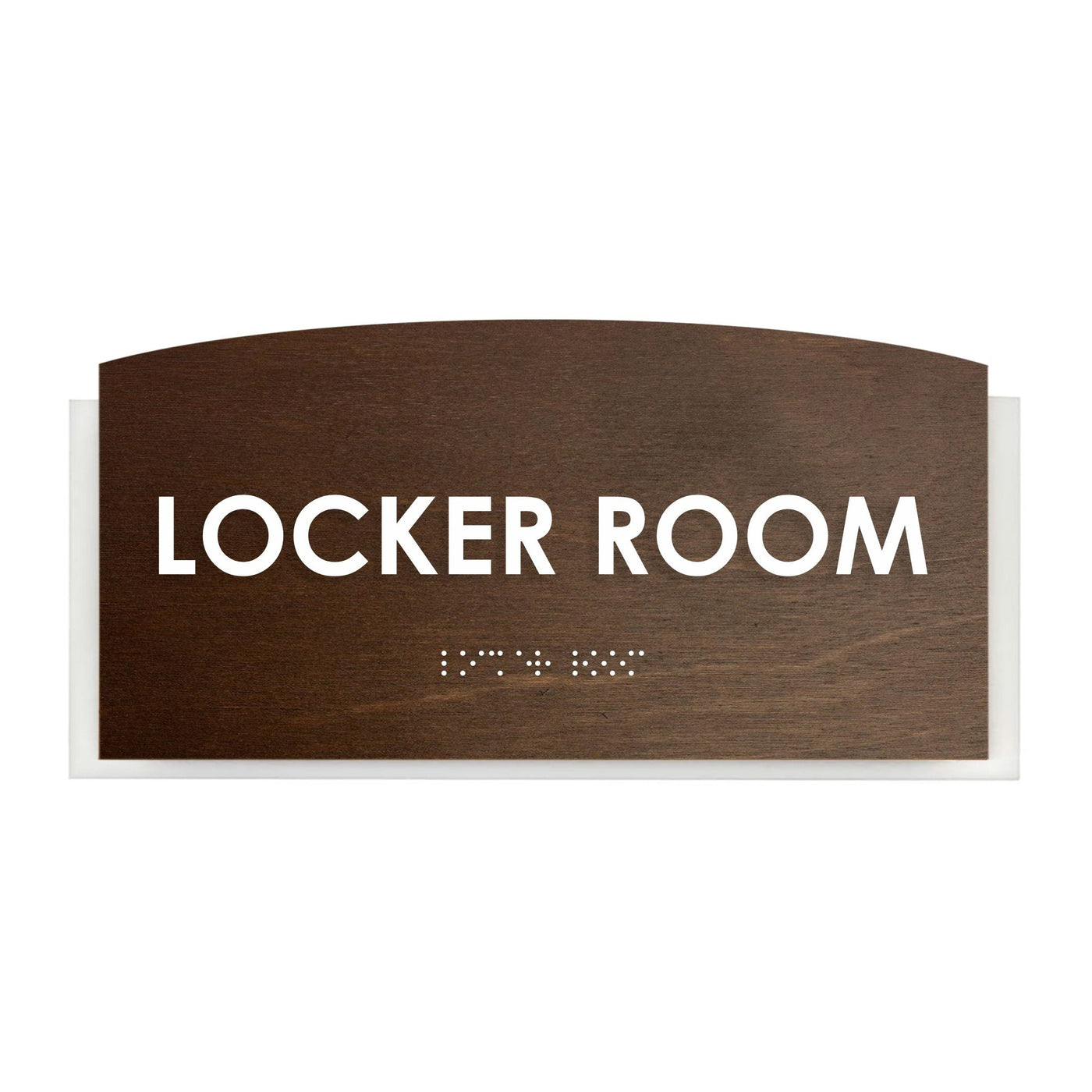 Wood Locker Room Door Sign "Scandza" Design