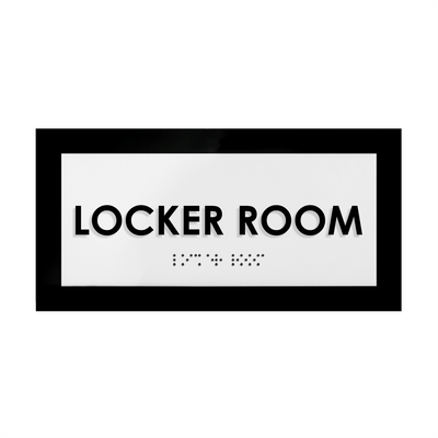 Door Signs - Locker Room Sign - Acrylic Door Plate "Simple" Design