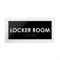 Door Signs - Locker Room Sign - Acrylic Door Plate "Simple" Design - Photo #1