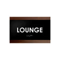 Door Signs - Lounge Room Sign - Wood Door Plate "Buro" Design - Photo #4