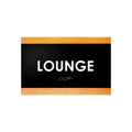 Door Signs - Lounge Room Sign - Wood Door Plate "Buro" Design - Photo #1