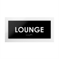 Door Signs - Lounge Room Sign - Acrylic Door Plate "Simple" Design - Photo #1