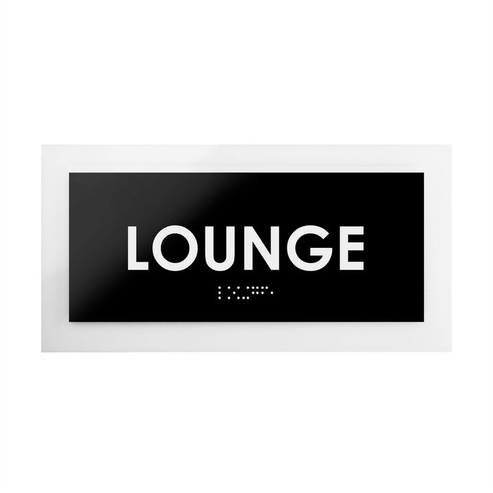 Door Signs - Lounge Room Sign - Acrylic Door Plate "Simple" Design
