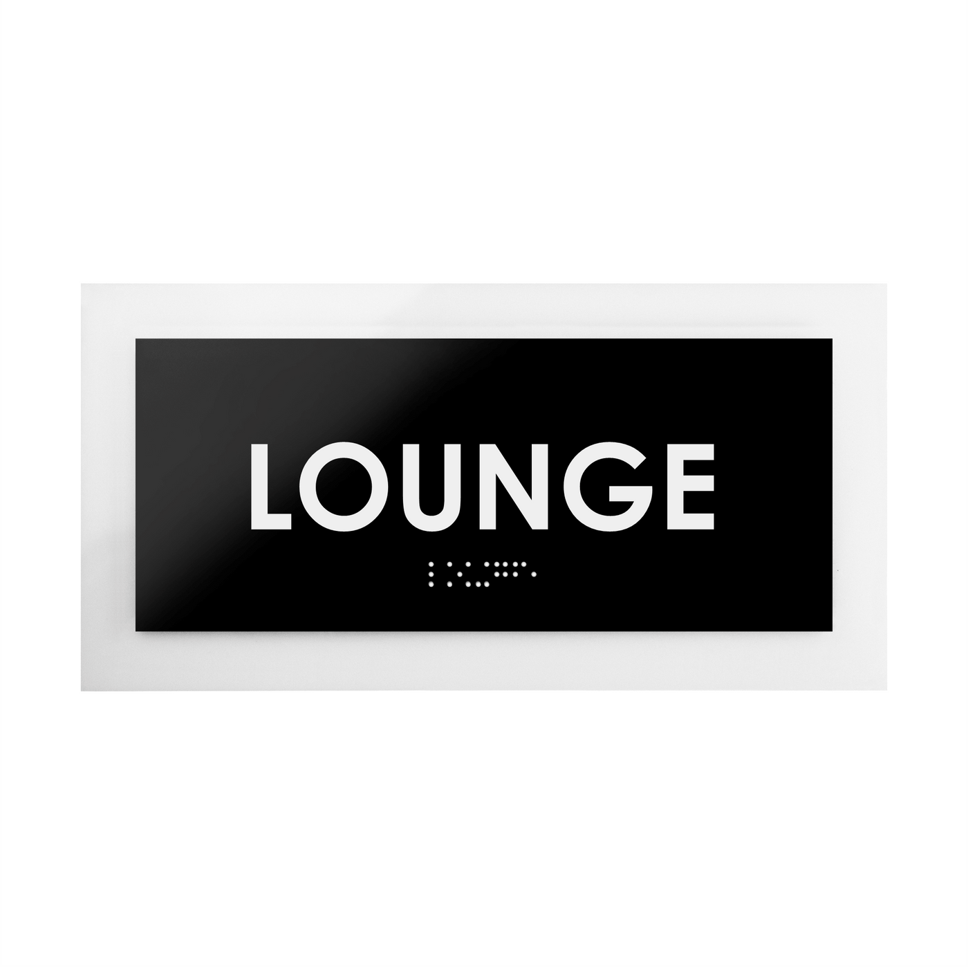 Door Signs - Lounge Room Sign - Acrylic Door Plate "Simple" Design