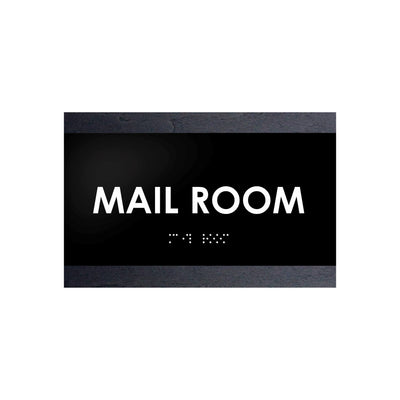 Door Signs - Mail Room Sign - Wood Door Plate "Buro" Design