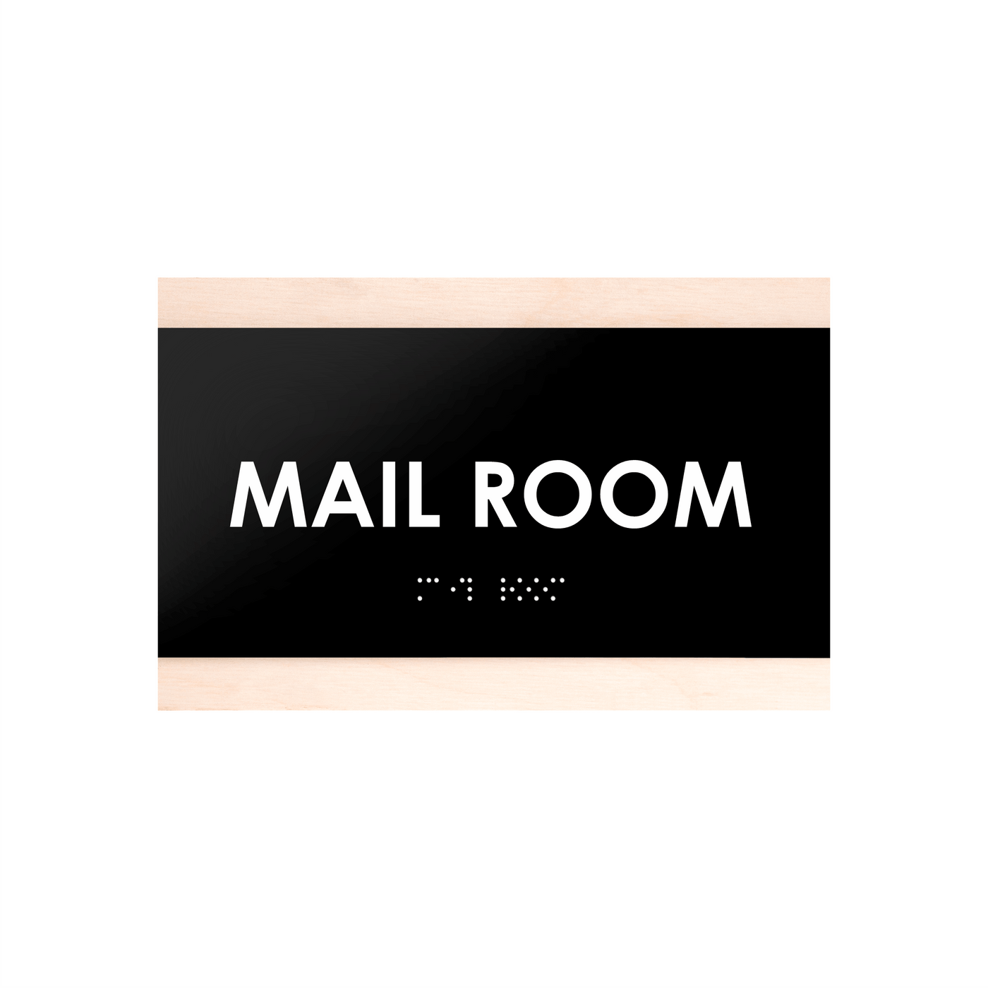 Door Signs - Mail Room Sign - Wood Door Plate "Buro" Design