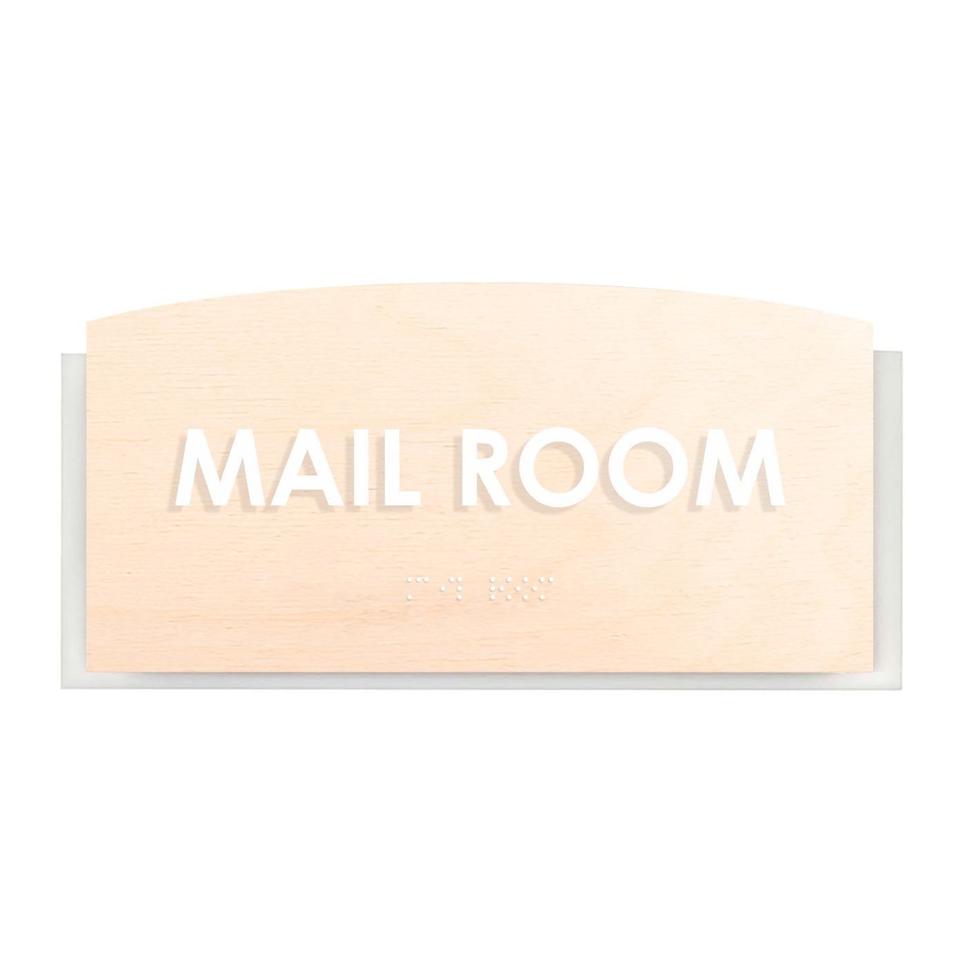 Wood Mail Room Door Sign "Scandza" Design