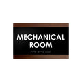 Door Signs - Mechanical Room Sign - Wood Door Plate "Buro" Design - Photo #14