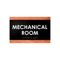 Door Signs - Mechanical Room Sign - Wood Door Plate "Buro" Design - Photo #12