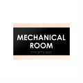 Door Signs - Mechanical Room Sign - Wood Door Plate "Buro" Design - Photo #5
