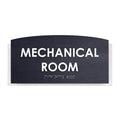Wood Mechanical Room Door Sign "Scandza" Design - Photo #15