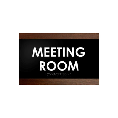 Door Signs - Meeting Room Sign - Wood Door Plate "Buro" Design