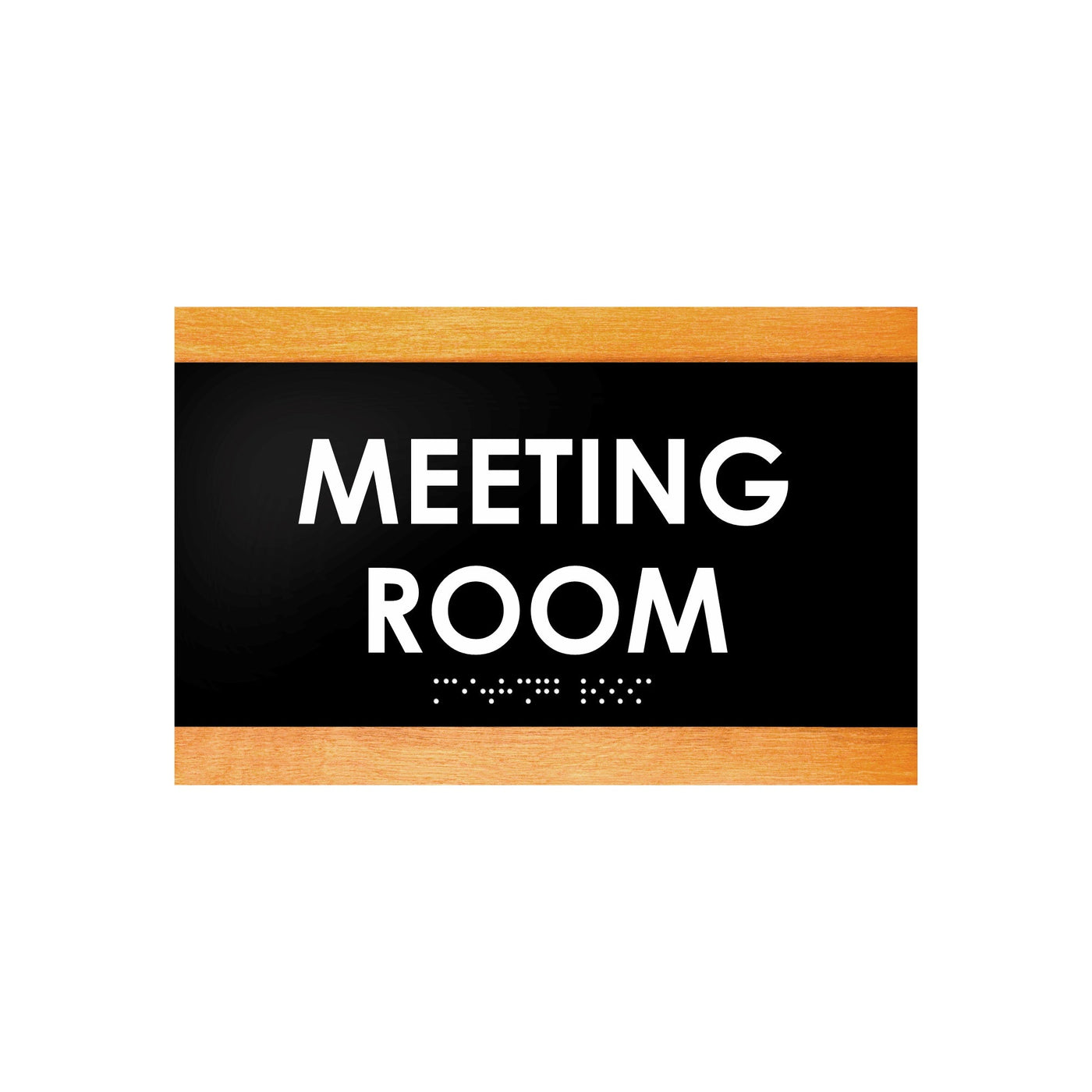 Door Signs - Meeting Room Sign - Wood Door Plate "Buro" Design