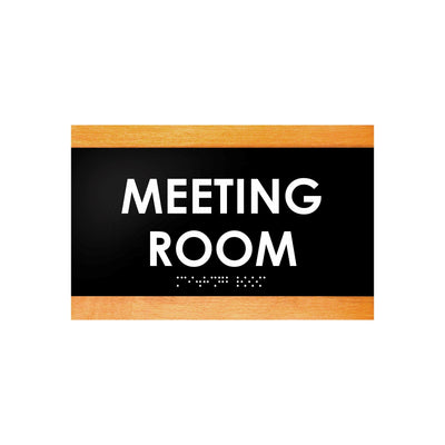 Door Signs - Meeting Room Sign - Wood Door Plate "Buro" Design