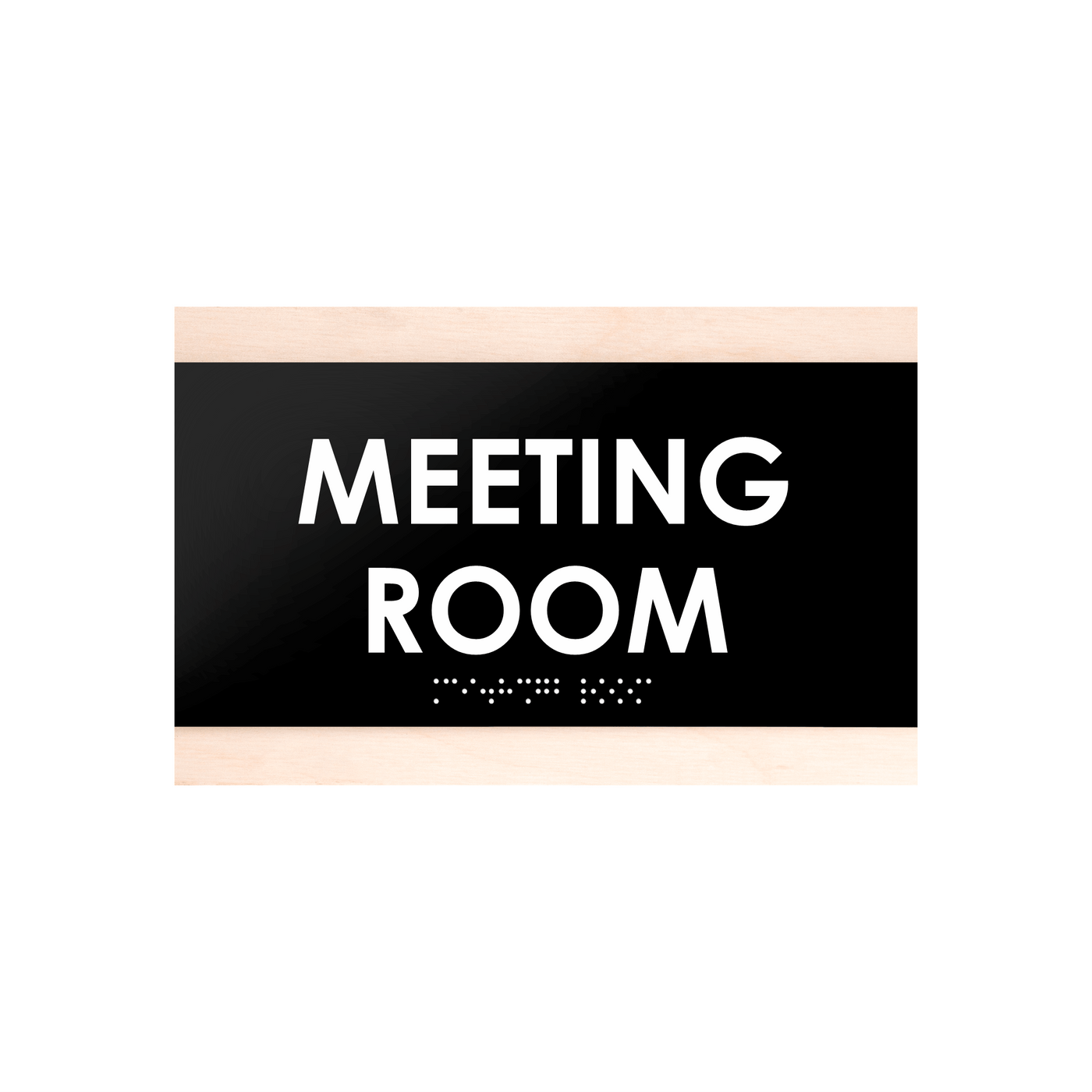 Door Signs - Meeting Room Sign - Wood Door Plate "Buro" Design