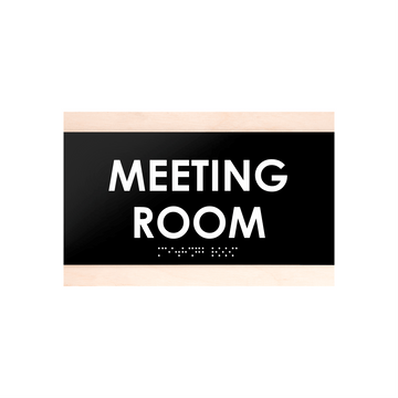 Door Signs - Meeting Room Sign - Wood Door Plate "Buro" Design - Photo #5