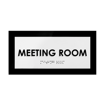 Door Signs - Meeting Room Sign - Acrylic Door Plate "Simple" Design