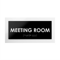 Door Signs - Meeting Room Sign - Acrylic Door Plate "Simple" Design - Photo #1