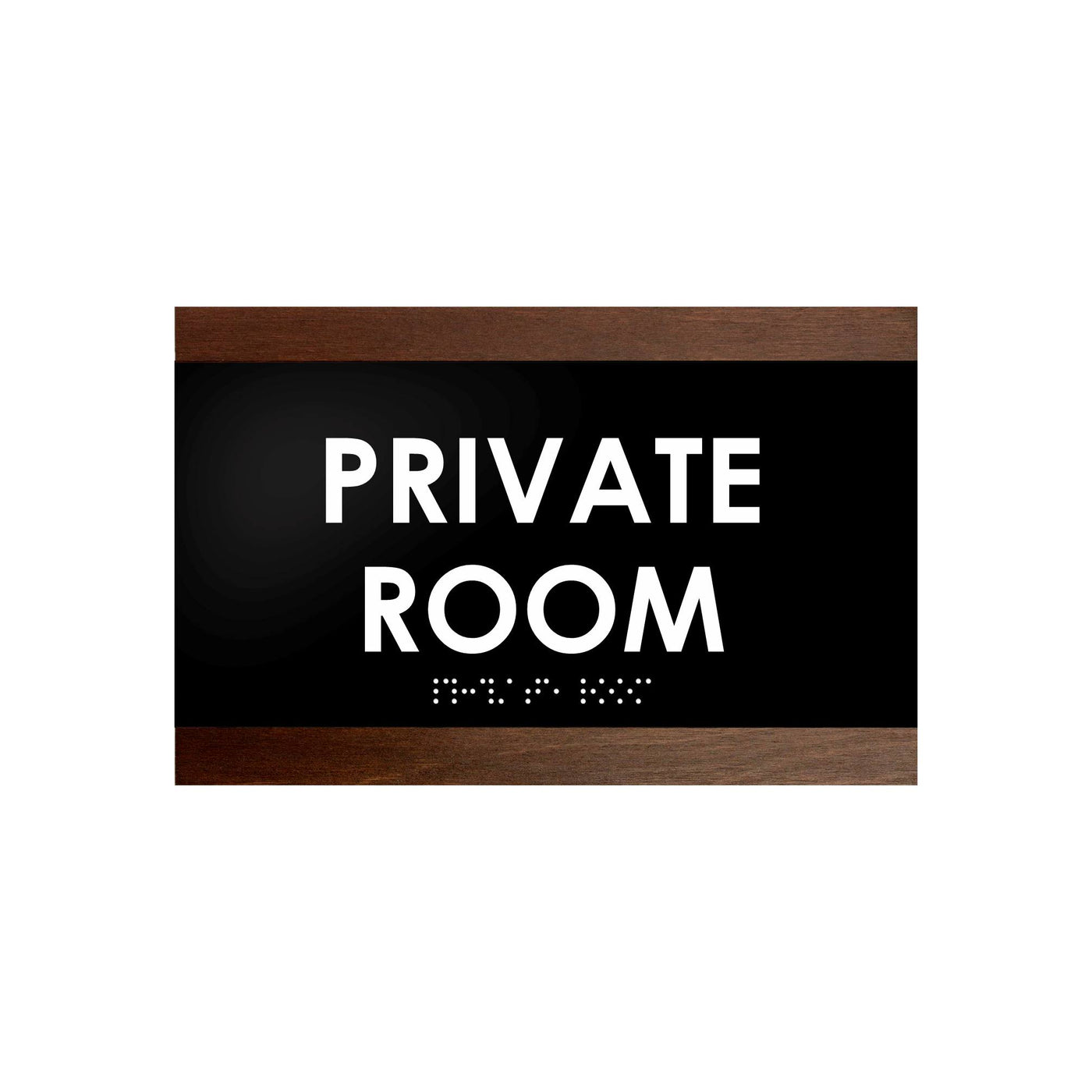 Door Signs - Private Room Sign - Wood Door Plate "Buro" Design