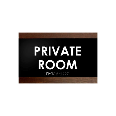 Door Signs - Private Room Sign - Wood Door Plate "Buro" Design