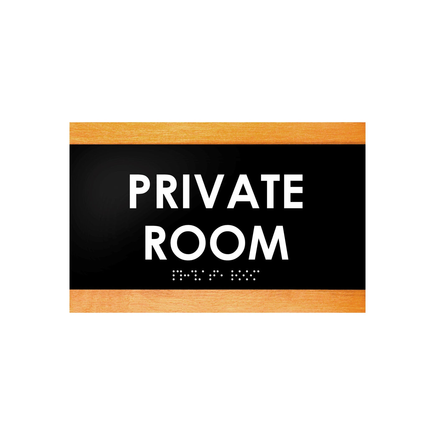 Door Signs - Private Room Sign - Wood Door Plate "Buro" Design