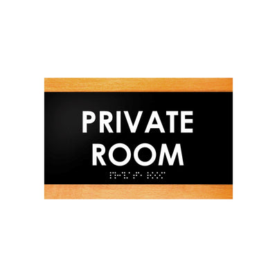 Door Signs - Private Room Sign - Wood Door Plate "Buro" Design