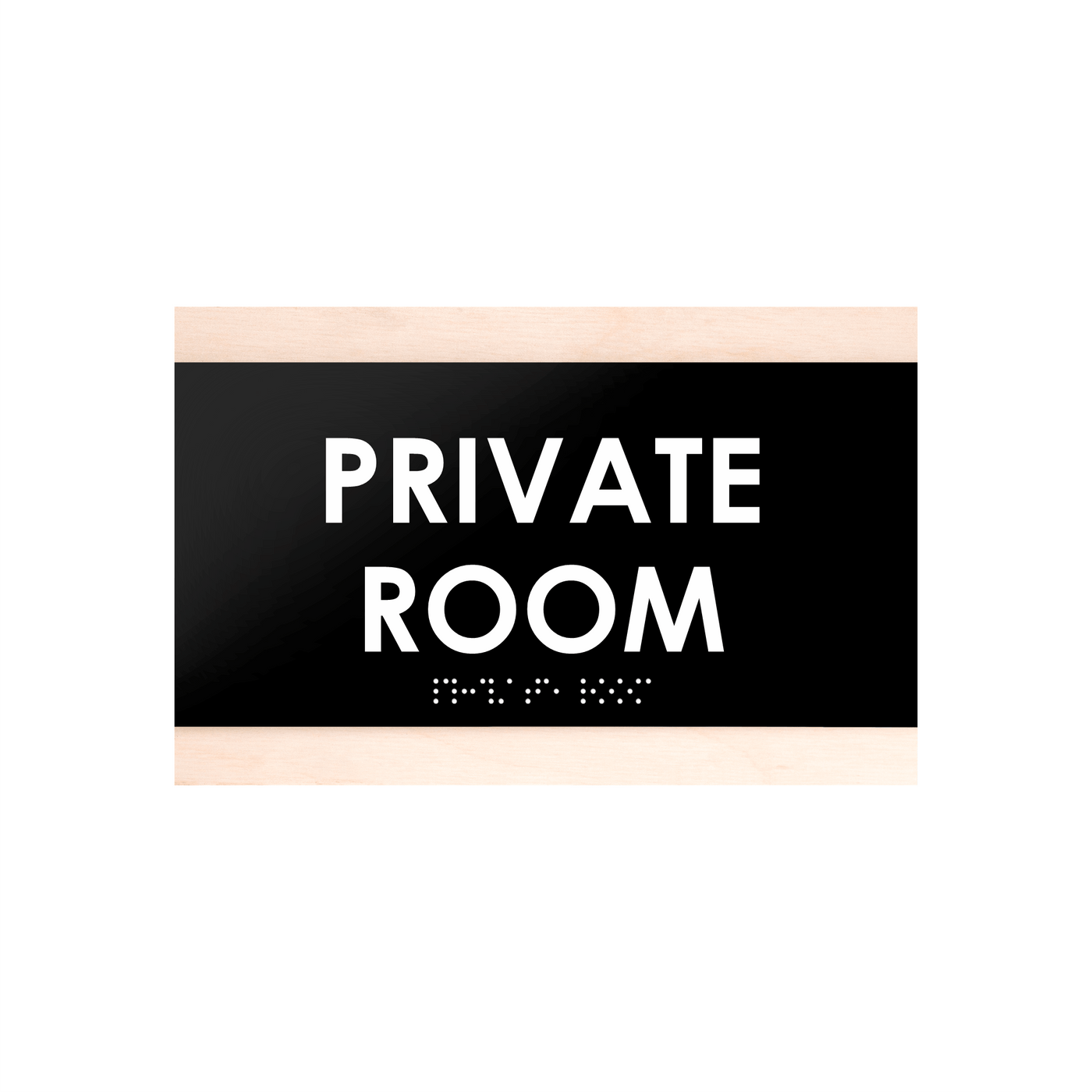 Door Signs - Private Room Sign - Wood Door Plate "Buro" Design