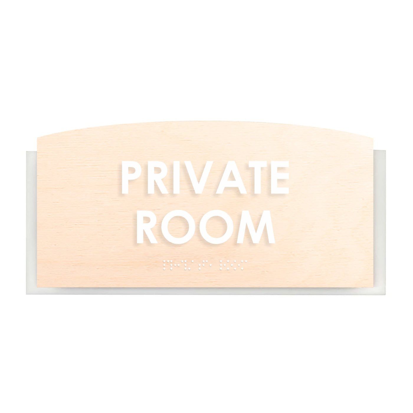 Wood Private Room Door Sign "Scandza" Design