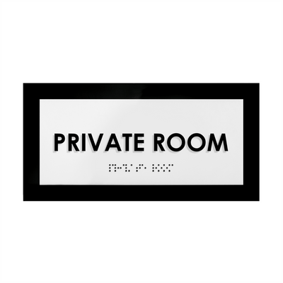 Door Signs - Private Room Sign - Acrylic Door Plate "Simple" Design